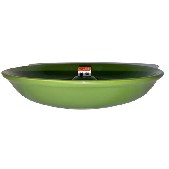 Green Ceramic Axis Portugal Decorative Bowl With Mini House Centerpiece - Picture 1 of 6